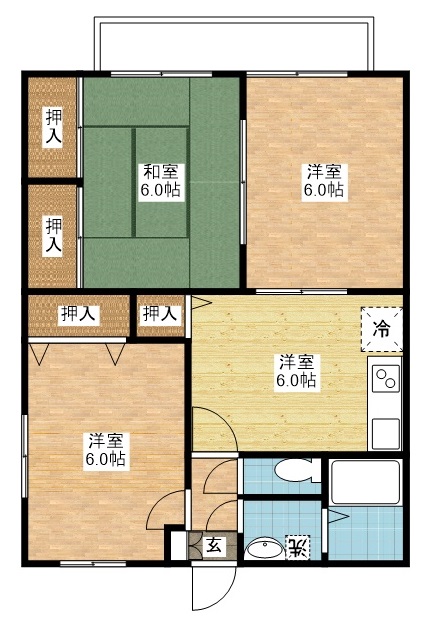 フラワーマンションの間取り