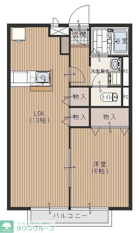 入間市狭山台のアパートの間取り