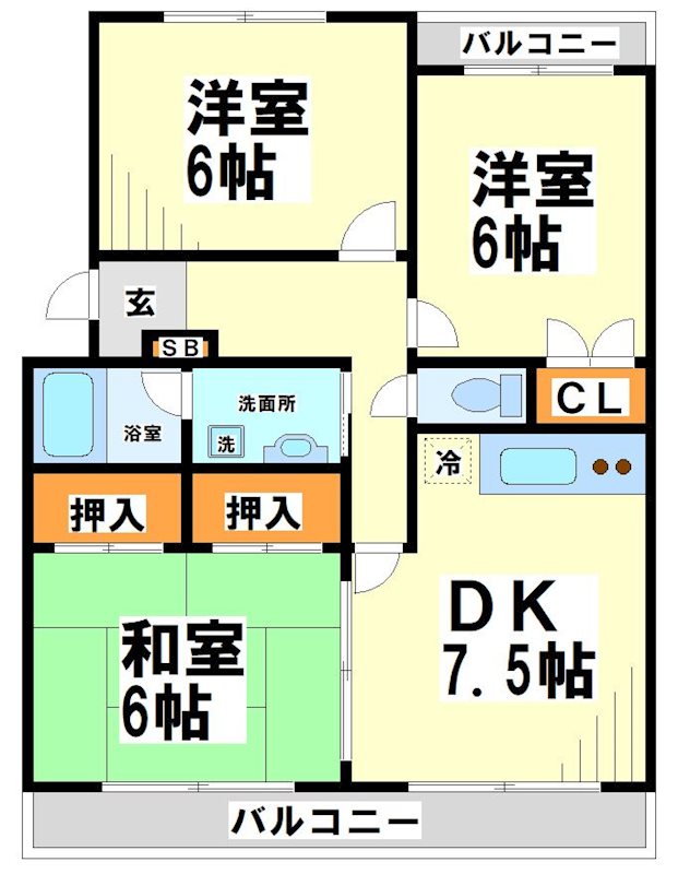 マンションユウガーの間取り