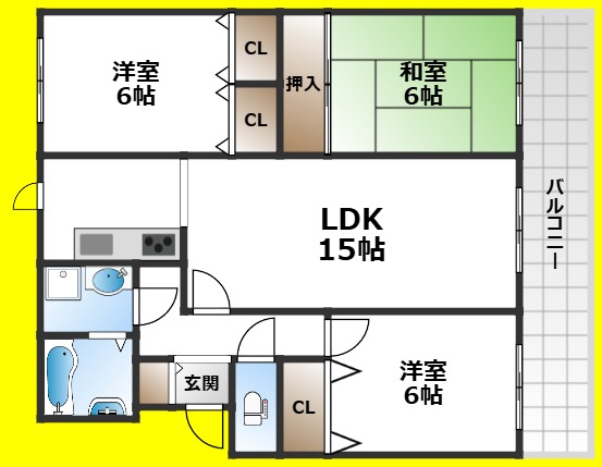 ガーデンパレス緑丘の間取り