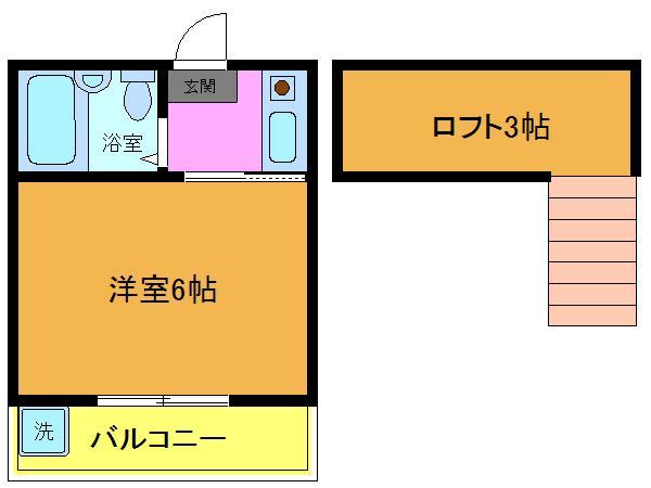 市川市原木のアパートの間取り