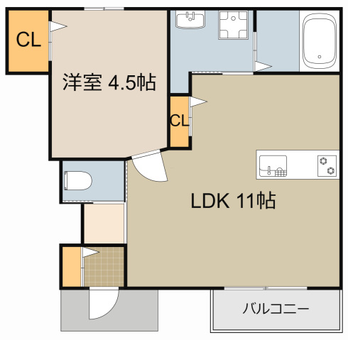 アルーデコートIIの間取り