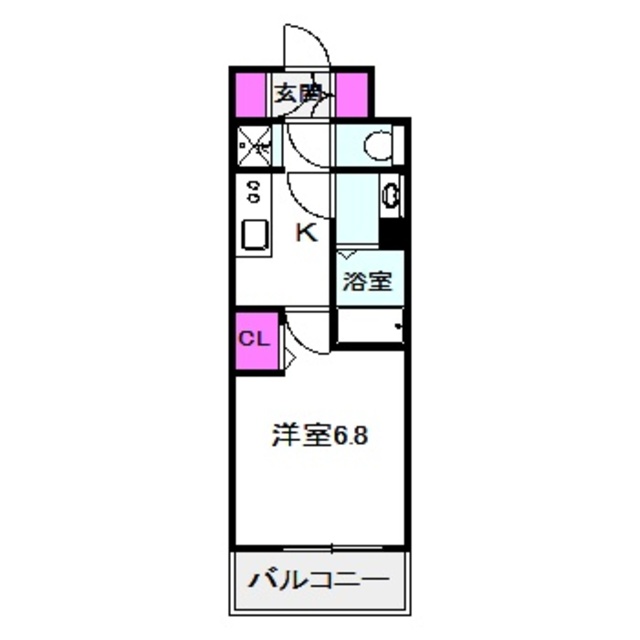 レシオス大阪城北詰の間取り