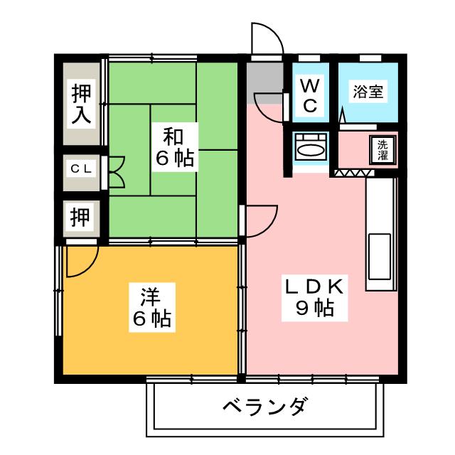 コーポ本町の間取り