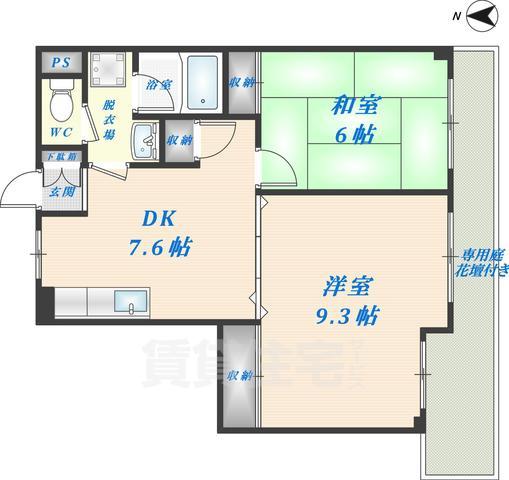 サンハイツ南本町の間取り