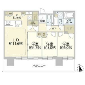 シティタワーズ東京ベイ　イーストタワーの間取り