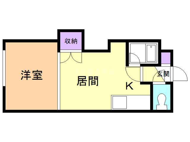 札幌市北区北三十七条西のマンションの間取り