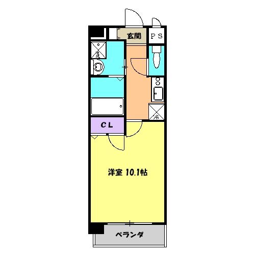 豊田市河合町のマンションの間取り