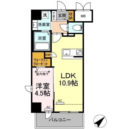 【N-FLAT matsuyamaの間取り】