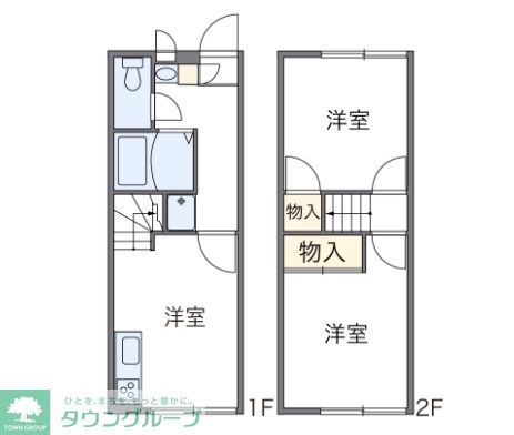 武蔵村山市残堀のアパートの間取り