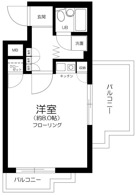 練馬区豊玉上のマンションの間取り