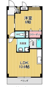 名古屋市緑区八つ松のマンションの間取り