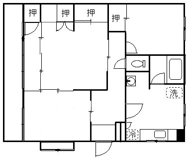 川内レジデンスの間取り