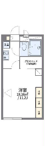 レオパレス福岡Ａの間取り