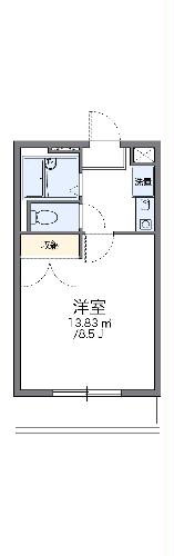 レオパレスこーぽ谷本の間取り