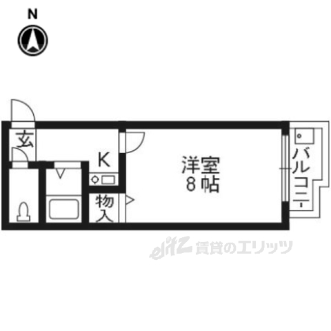 京都市上京区出水町のマンションの間取り