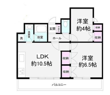 杉並区阿佐谷北のマンションの間取り