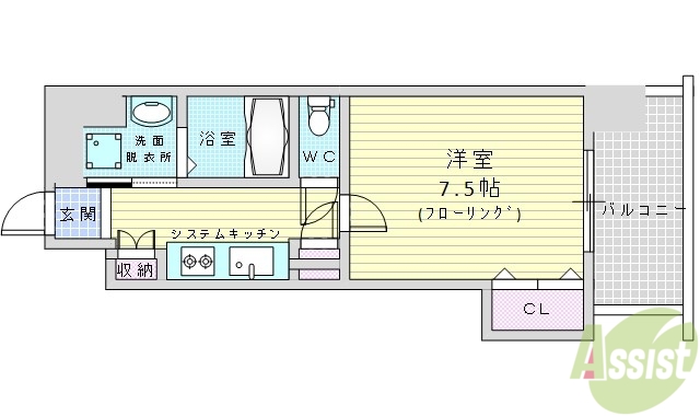 Succeed江坂公園の間取り