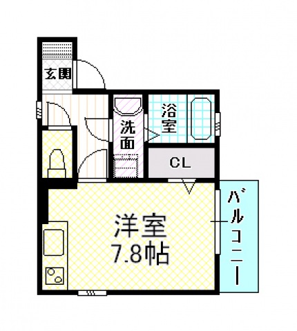 セジュールエルグリーンの間取り