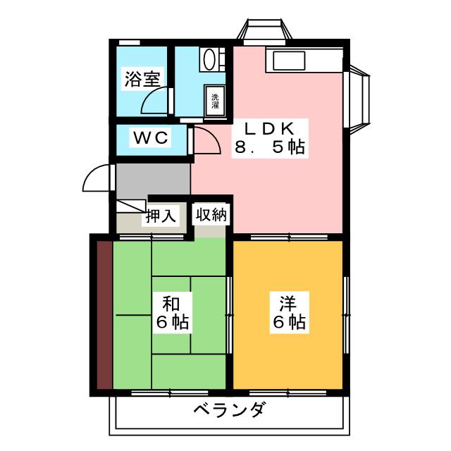 さくらコーポ３の間取り