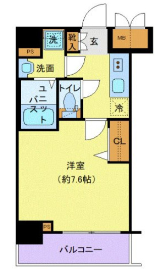 プレサンス新宿中落合メーディオの間取り