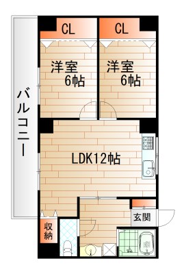 シェリール井堀通りの間取り