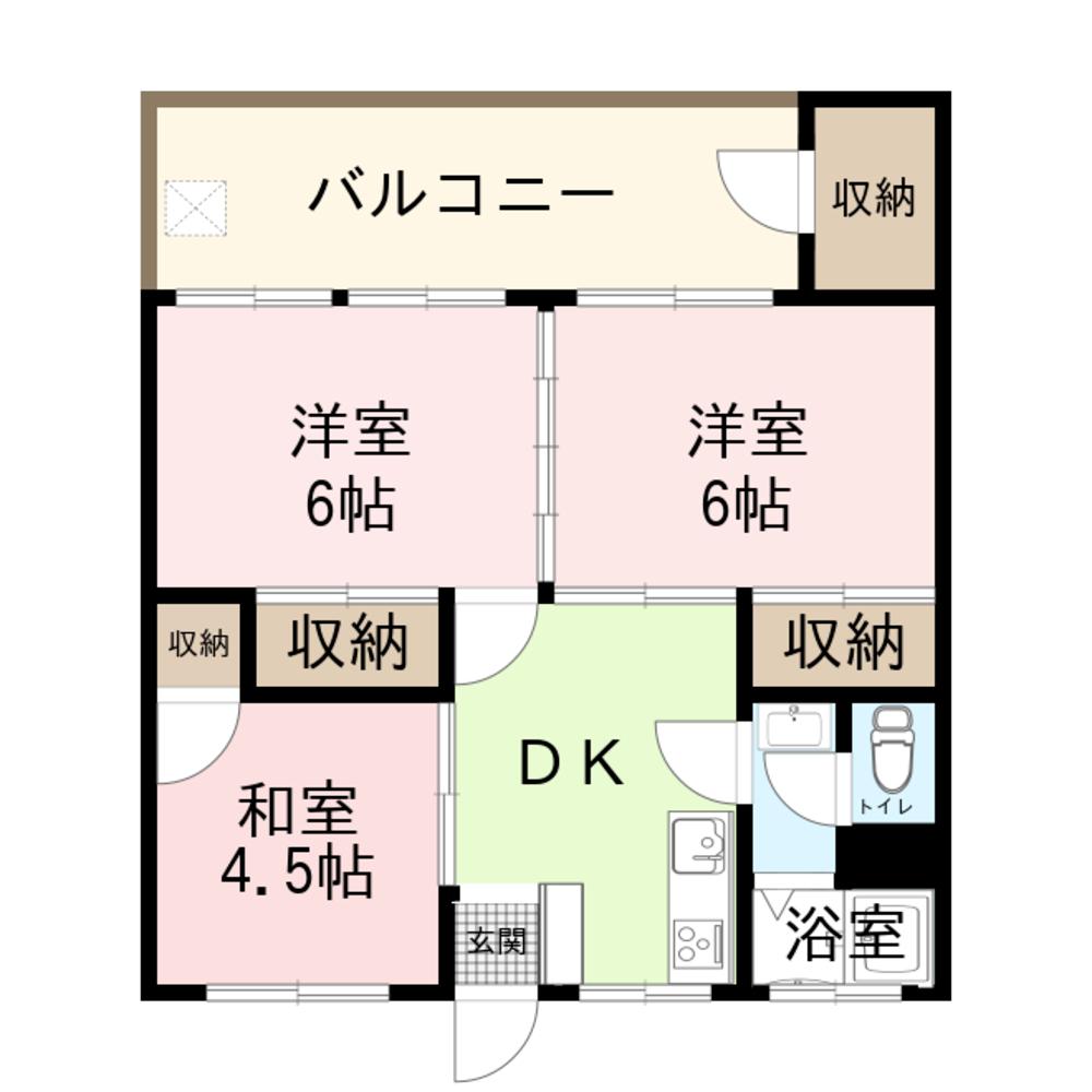 マンションカイゼルの間取り