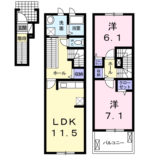 ラフレシールの間取り