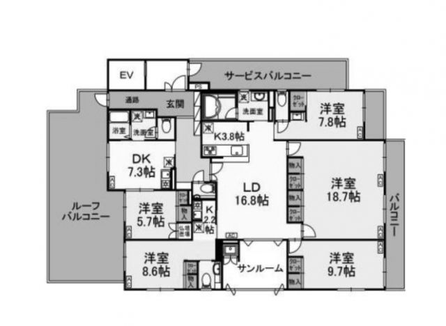 コスモアージュの間取り