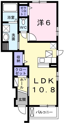 相生市那波野のアパートの間取り