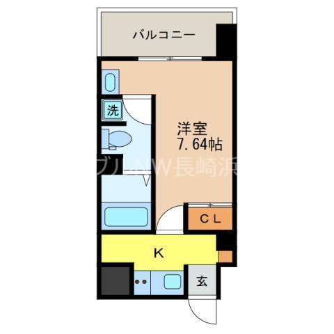 長崎市古町のマンションの間取り