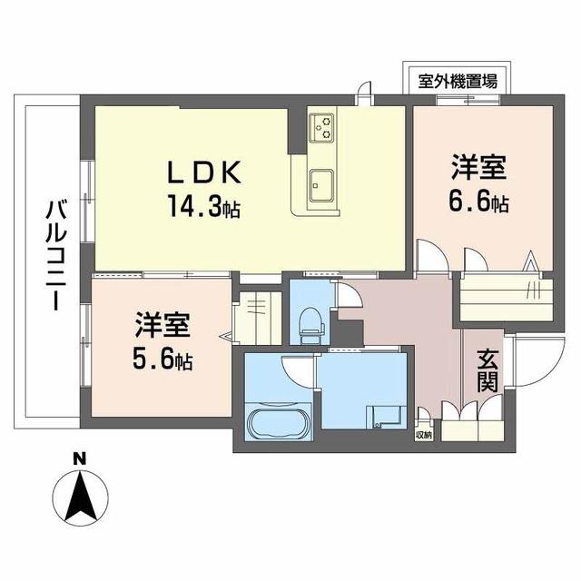 シャーメゾン　オルテンシア　ミノオの間取り