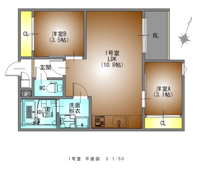 【REGALEST本笠寺の間取り】