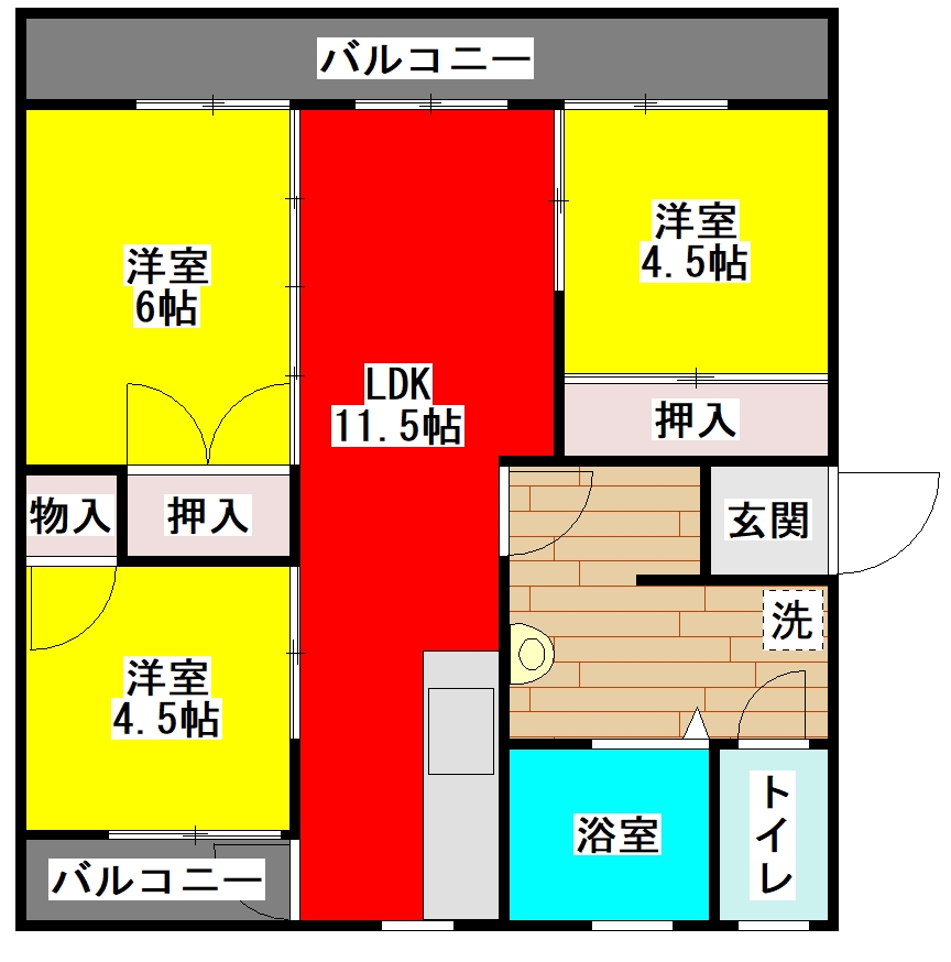 ガーデンハイツの間取り