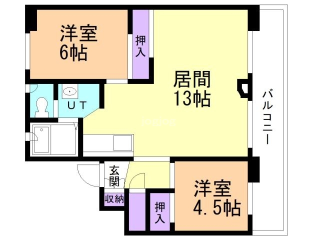 ビレッジハウス双葉２号棟の間取り