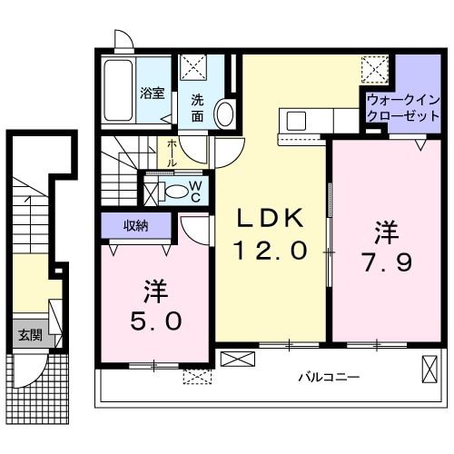 ガーデンヒルズ　Ｋの間取り