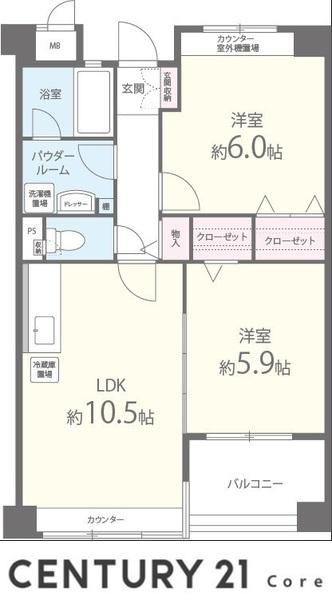 ラ　フラガンシア　守山市焔魔堂町の間取り