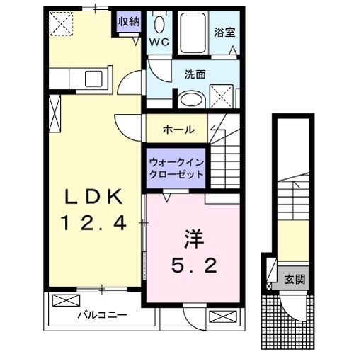 【カーム北吉田の間取り】