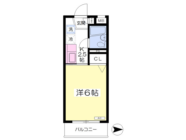 渡辺ハイツの間取り