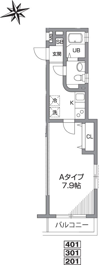 プライムアーバン西荻窪の間取り