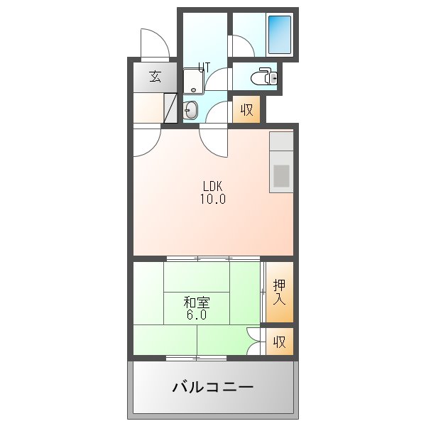 メゾンドカネイの間取り