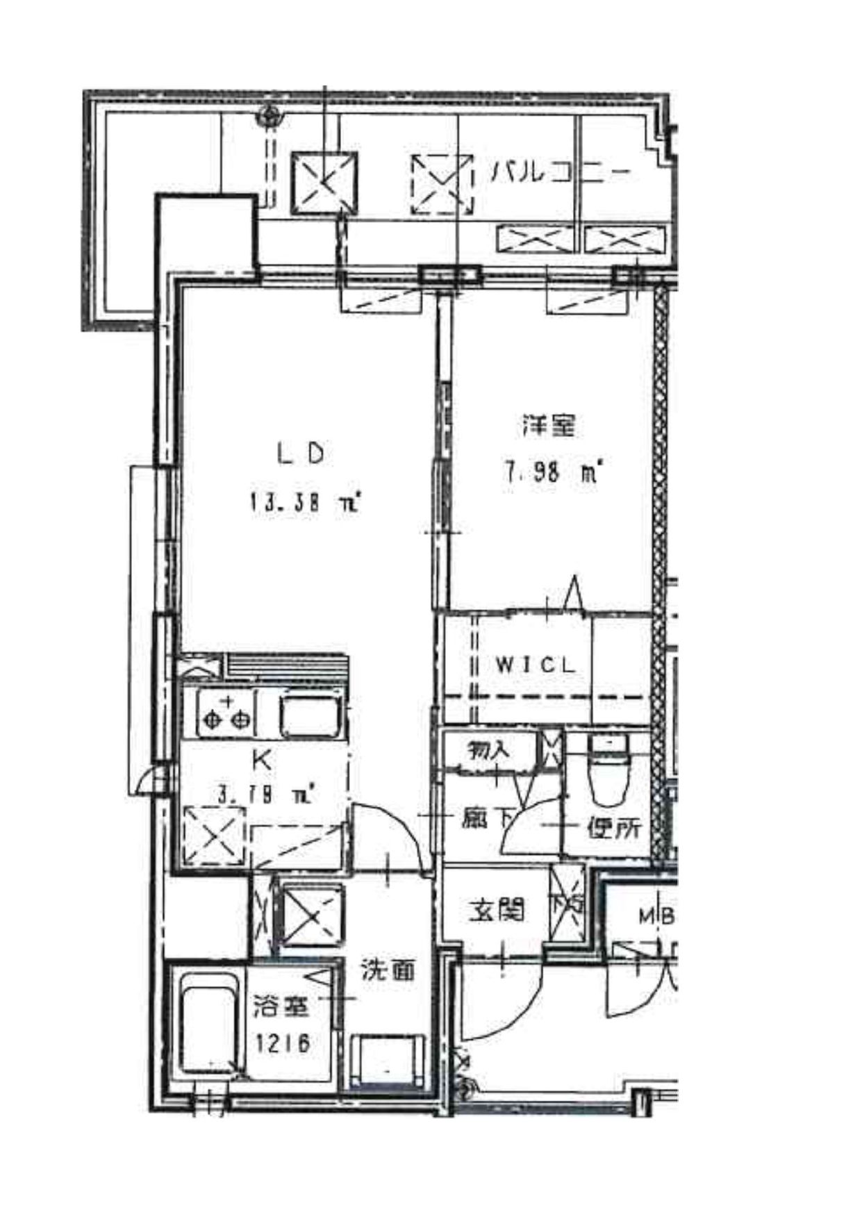 ラーナ福岡東の間取り