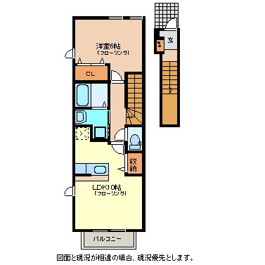 サンライズ中尾Aの間取り