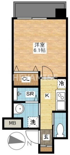 長崎市寄合町のマンションの間取り