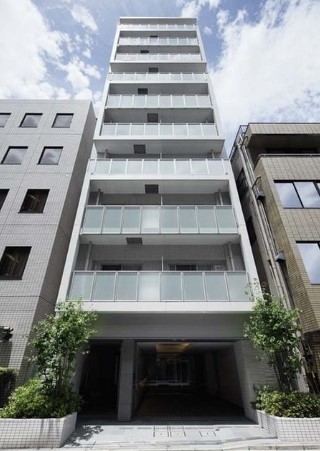 【中央区日本橋人形町のマンションの建物外観】