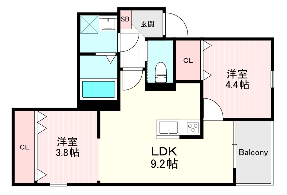 リタリッチ姪浜南の間取り