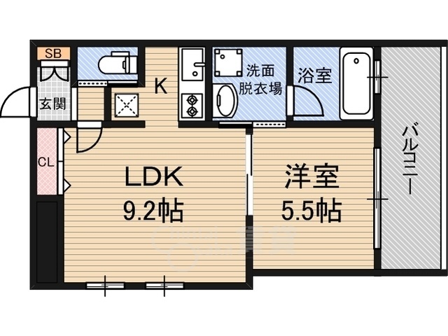 アーバンフラッツ西中島の間取り