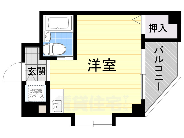 堺市堺区新在家町東のマンションの間取り