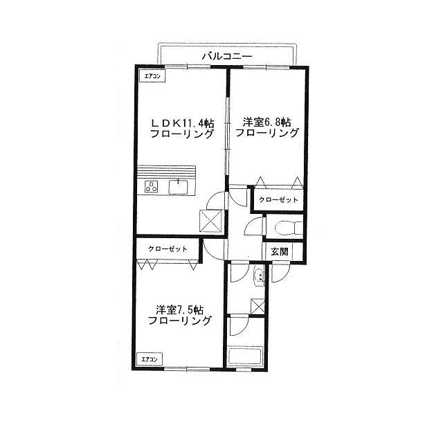 ノーブルスクエアIの間取り