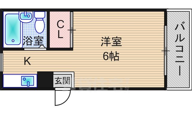 西宮市分銅町のマンションの間取り